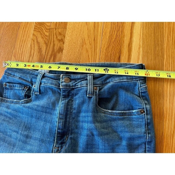 LEVIS 726 Jeans Sz 32/28 Flare High Rise Med Wash Denim Stretch High Waist​​​​ - Picture 7 of 12